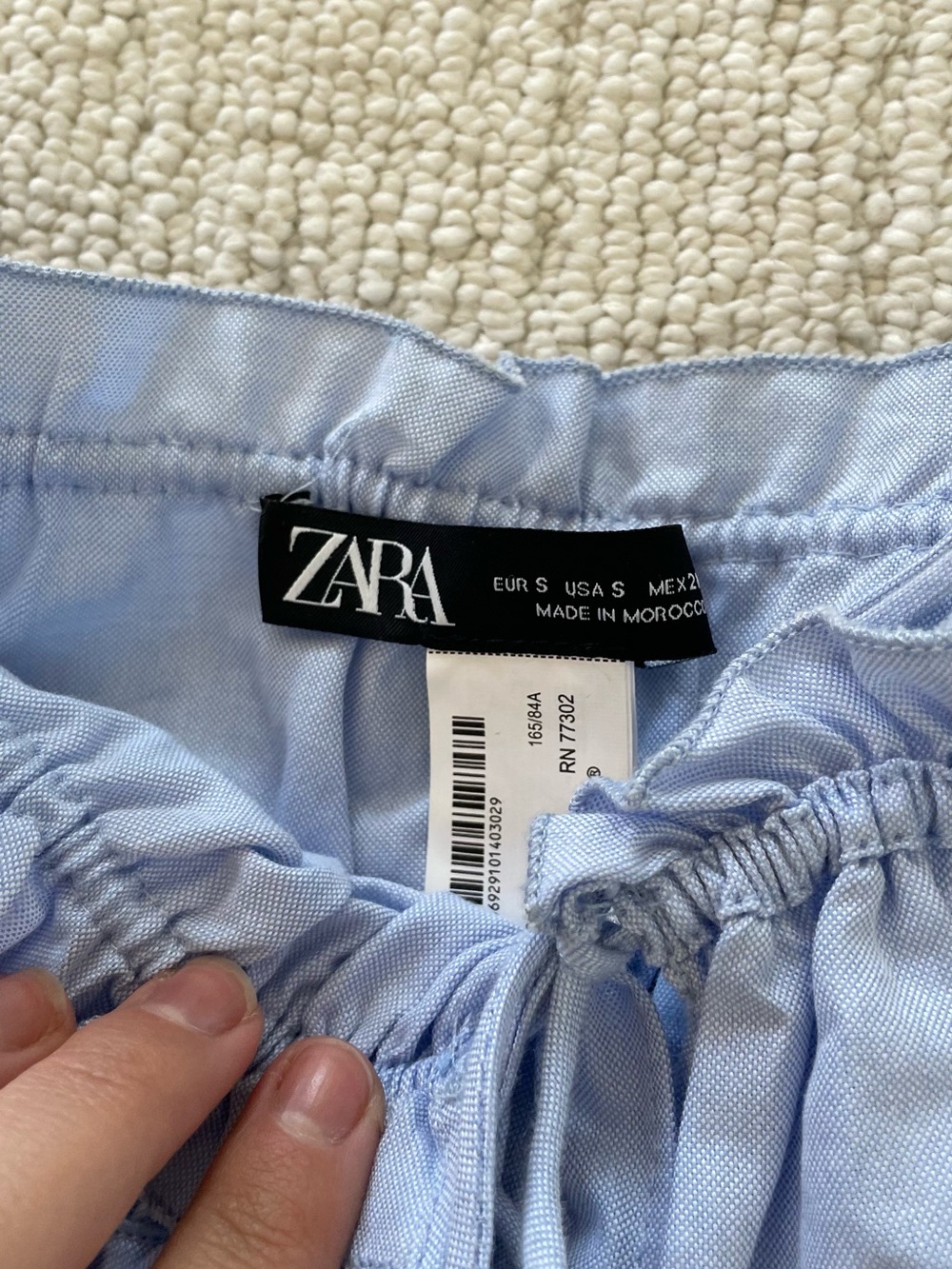 Light Blue Ruffled Drawstring Camisole Top - Picture 2 of 2